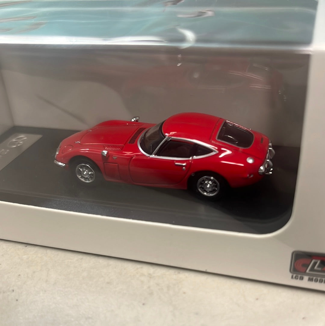 LCD Model 1/64 Toyota 2000GT Red