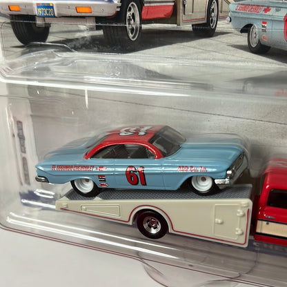 Hot Wheels Car Culture Team Transport ‘61 Impala w/ ‘72 Chevy Ramp Truck