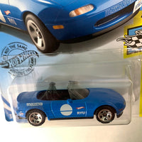 Hot Wheels 1/64 ‘91 Mazda MX-5 Miata Blue - Damaged Card
