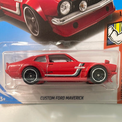 Hot Wheels 1/64 Custom Ford Maverick Red