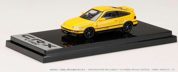 Hobby Japan 1/64 Honda CR-X SiR (EF8) JDM Style Yellow