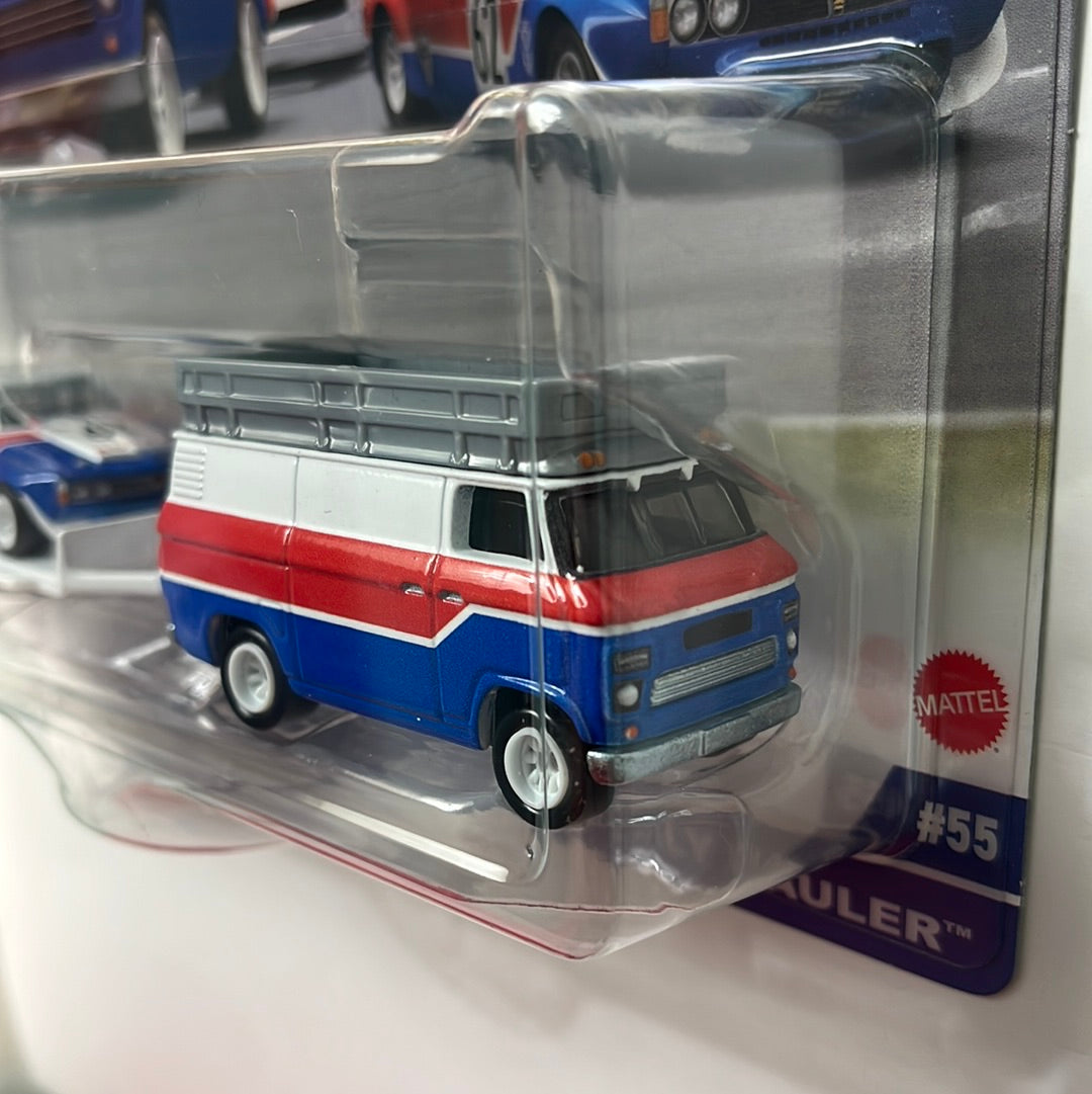 Hot Wheels Car Culture Team Transport ‘70 Rover P6 Group 2 w/ HW Rally Hauler