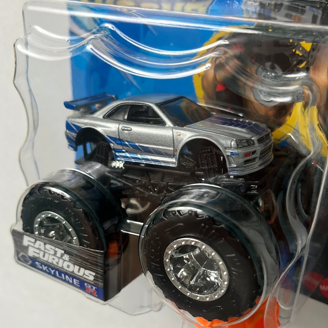 Hot Wheels Monster Trucks Fast and Furious Nissan Skyline GT-R - Damaged Box