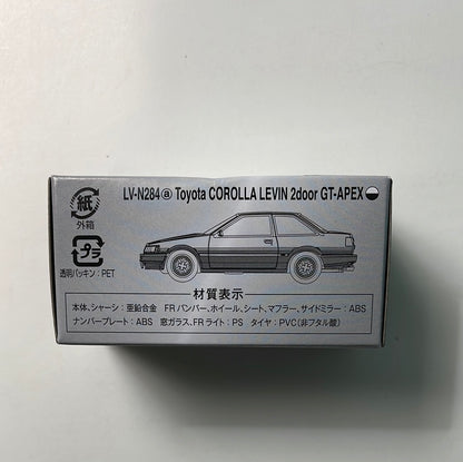 Tomica Limited Vintage 1/64 LV-N284a Toyota Corolla Levin 2-door GT-APEX (White / Black) 84