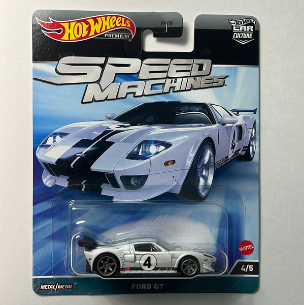 Hot Wheels Car Culture Speed Machines Ford GT White - Damaged Box