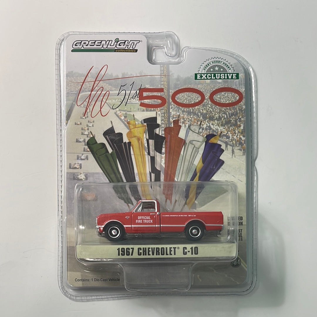 1/64 Greenlight The 51st 500 1967 Chevrolet C-10 Red