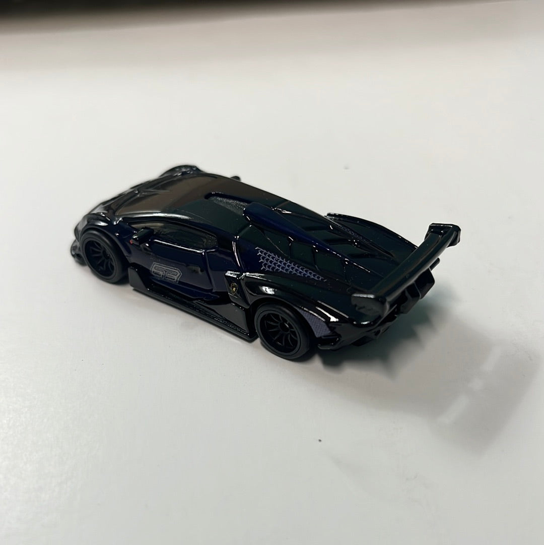 *Loose* Hot Wheels 1/64 Premium Car Culture Box Set Lamborghini Essenza SCV12 Black & Blue