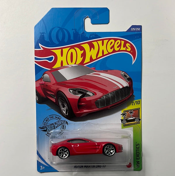 Hot Wheels 1/64 Aston Martin One-77 Red & White