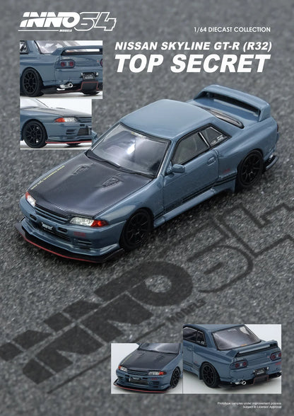 Inno64 1/64 Top Secret Nissan (R32) GT-R Steatlh Grey