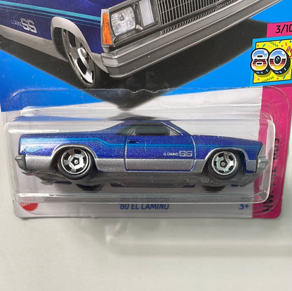 Hot Wheels 1/64 ‘80 El Camino Blue - Damaged Card