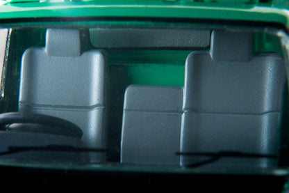Tomica 1/64 LV-N285a Isuzu Elf Panel Van (Pigeon Mark Moving Center) Green & Grey