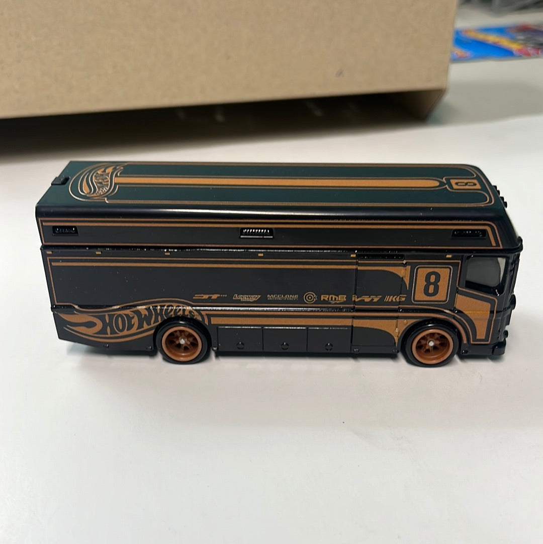 *Loose* Hot Wheels 1/64 Premium Car Culture Box Set Euro Hauler Black & Orange
