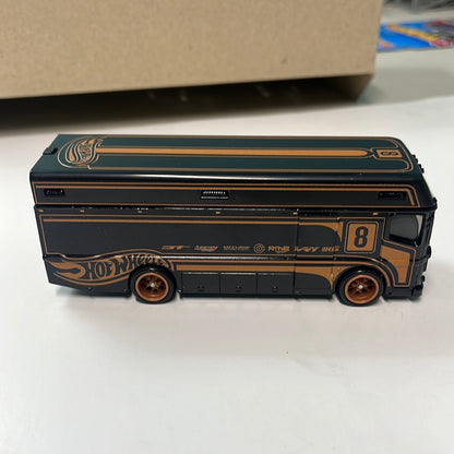 *Loose* Hot Wheels 1/64 Premium Car Culture Box Set Euro Hauler Black & Orange