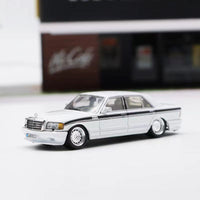 1/64 Master Mercedes Benz W126 560SEL Low Ride White