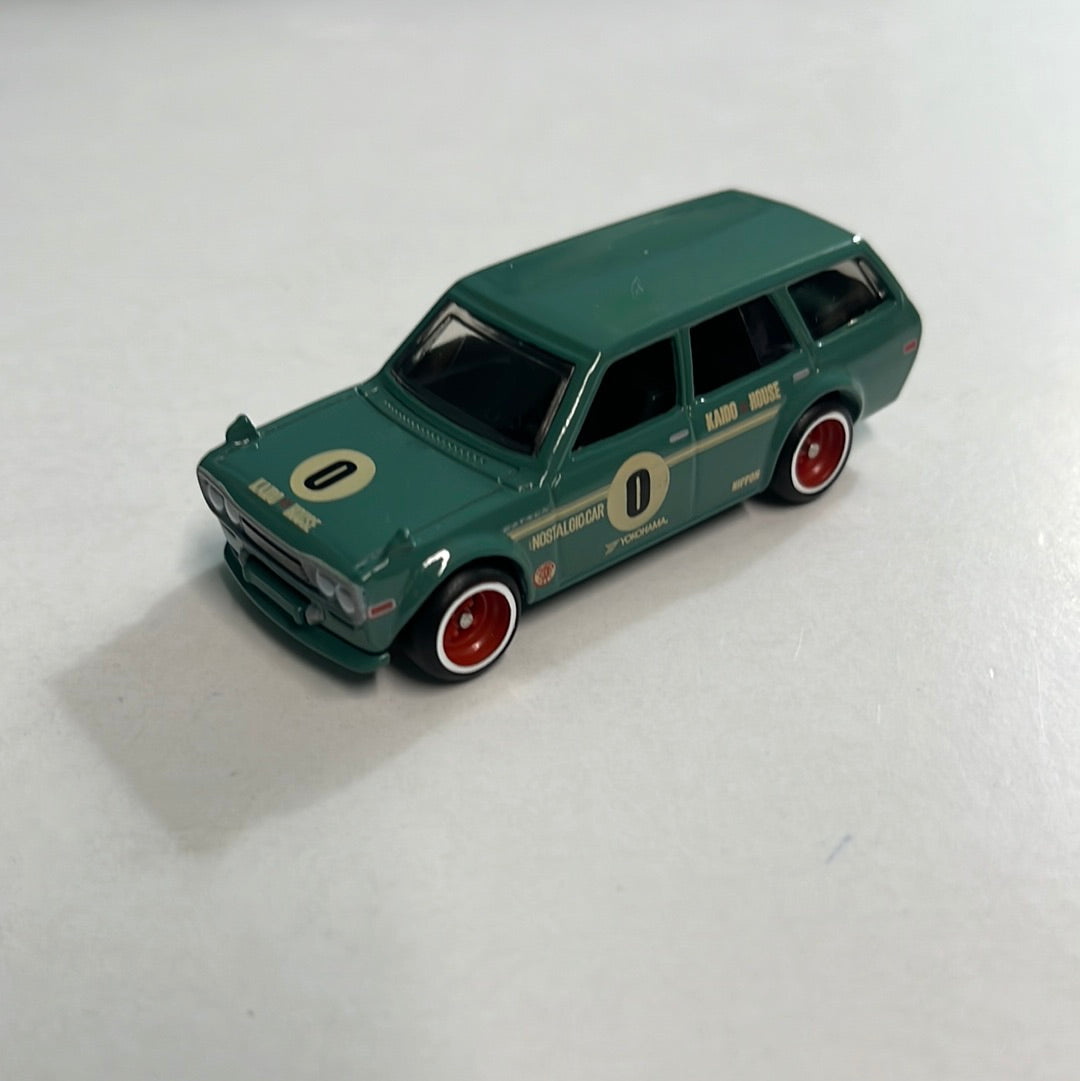 *Loose* Hot Wheels 1/64 Car Culture Premium Box Set ‘71 Datsun 510 Wagon Green
