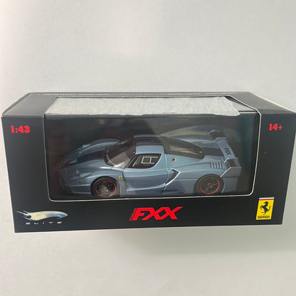 1/43 Hot Wheels Elite 2006 Ferrari FXX Turquoise w/ blue stripe - Damaged Box