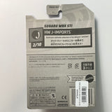 Hot Wheels 1/64 Subaru WRX STI Japanese Card White - Damaged Card