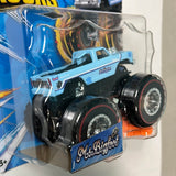 Hot Wheels 1/64 Monster Trucks Treasure Hunt Ms. Bigfoot Blue - Damaged Card