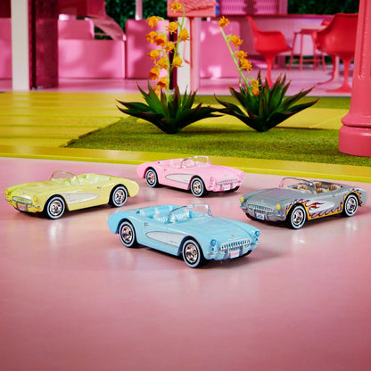 Hot Wheels Barbie The Movie Corvette 4-Pack
