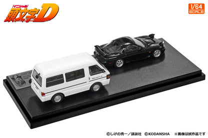1/64 Modeler's Initial D Set Vol.13 Kyoko Iwase RX-7 (FD3S) & Project D Keisuke Takahashi Support Car (Nissan Vanette Van)