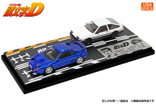 1/64 Modeler's Initial D Set Vol.15 Kai Kogashiwa MR2 (SW20) & Takumi Fujiwara Trueno (AE86)