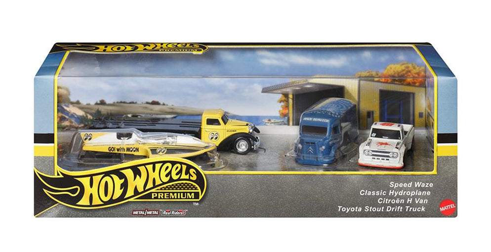 Hot Wheels 1/64 Premium Collector Car Culture Box Set Motorhead Madness - HRT51