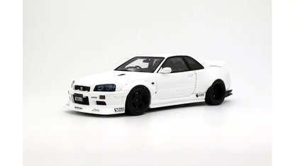 Otto Mobile 1/18 Nissan Skyline GT-R R34 KRC Body Kit  White - OT1135