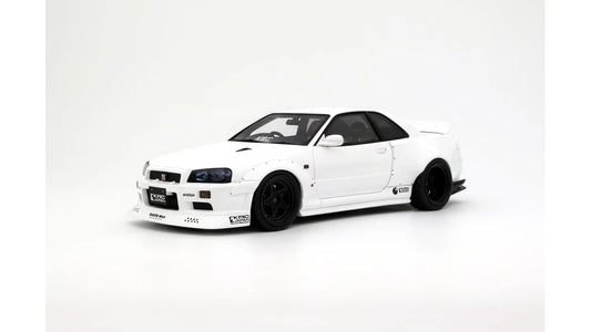 Otto Mobile 1/18 Nissan Skyline GT-R R34 KRC Body Kit  White - OT1135