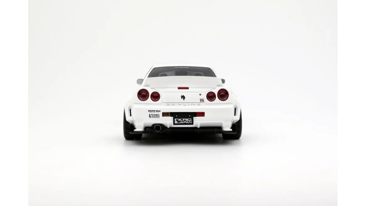 Otto Mobile 1/18 Nissan Skyline GT-R R34 KRC Body Kit  White - OT1135