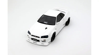 Otto Mobile 1/18 Nissan Skyline GT-R R34 KRC Body Kit  White - OT1135