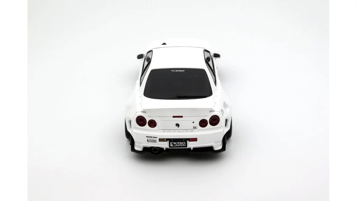 Otto Mobile 1/18 Nissan Skyline GT-R R34 KRC Body Kit  White - OT1135