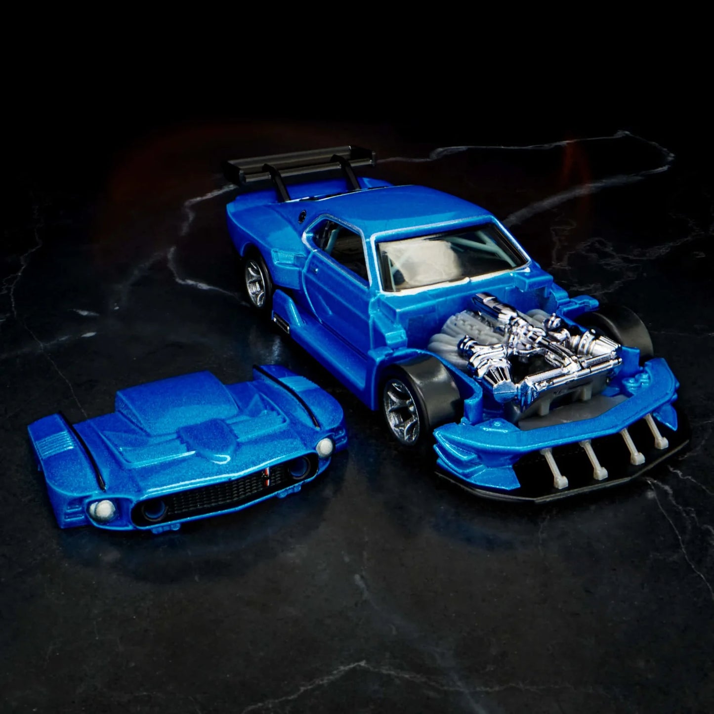 Hot Wheels 1/64 Collectors Elite64 Series Modified ’69 Ford Mustang Blue