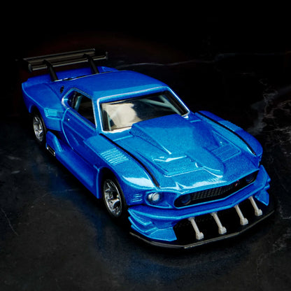 Hot Wheels 1/64 Collectors Elite64 Series Modified ’69 Ford Mustang Blue