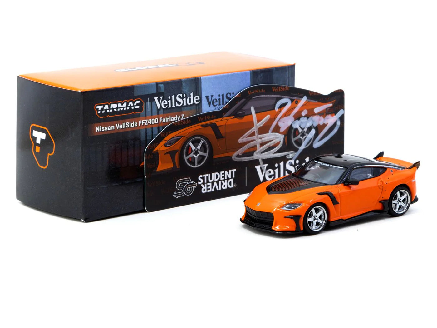 Tarmac Works 1/64 Nissan VeilSide FFZ400 Fairlady Z Orange - GLOBAL64 T64G-074-OR