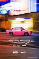 Inno64 1/64 resin Ford Escort MK2 Pandem Emotion Retro Havoc Pink