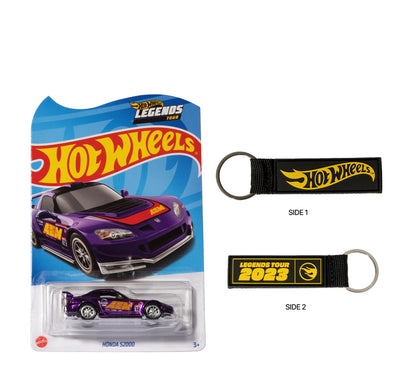 Hot Wheels 2023 Legends Tour Bundle - Honda S2000 + Keychain