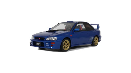 Otto Mobile 1/18 1999 Subaru Impreza WRX Type R STi Ver. V Limited Sonic Blue - OT1249