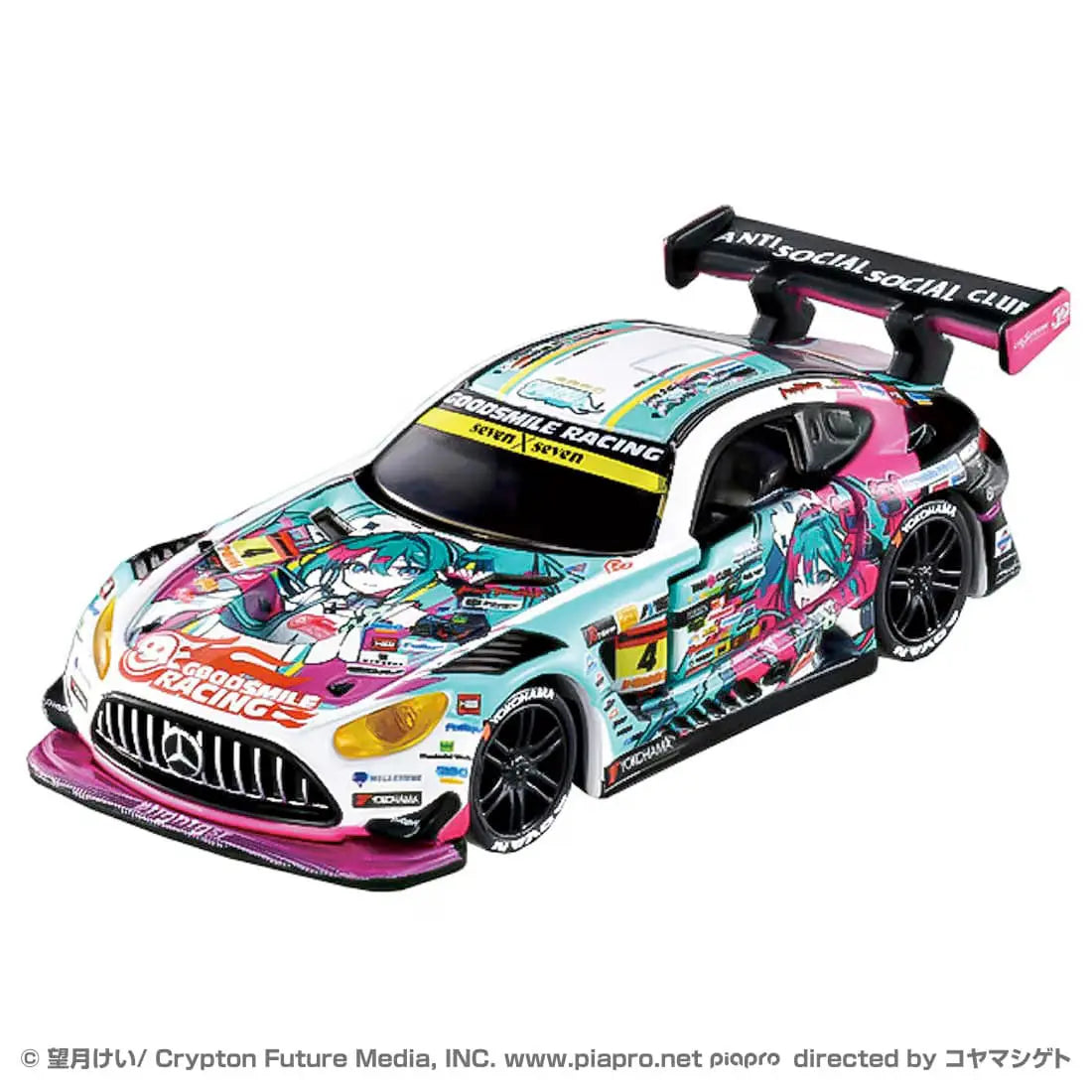 Tomica Premium 1/64 Racing Good Smile Hatsune Miku Mercedes-AMG 2025 Ver. White & Pink - 09704
