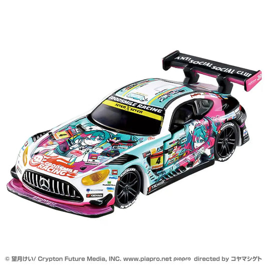 Tomica Premium 1/64 Racing Good Smile Hatsune Miku Mercedes-AMG 2025 Ver. White & Pink - 09704 - Damaged Box