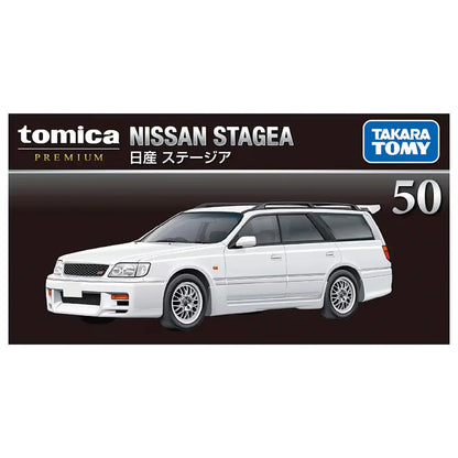 Tomica Premium 1/63 Nissan Stagea #50 White - 09869