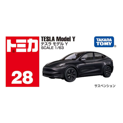 Tomica 1/63 n28 Tesla Model Y Black