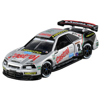 Tomica Premium 1/64 Racing Castrol NISMO GT-R Silver
