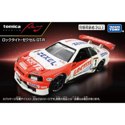 Tomica Premium 1/64 Racing Loctite NISMO GT-R Zexel White & Red