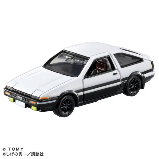 Tomica Premium Unlimited 1/64 #01 Initial D AE86 Trueno (Takumi Fujiwara) White 29766 - Damaged Box
