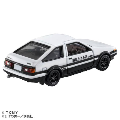 Tomica Premium Unlimited 1/64 #01 Initial D AE86 Trueno (Takumi Fujiwara) White 29766 - Damaged Box