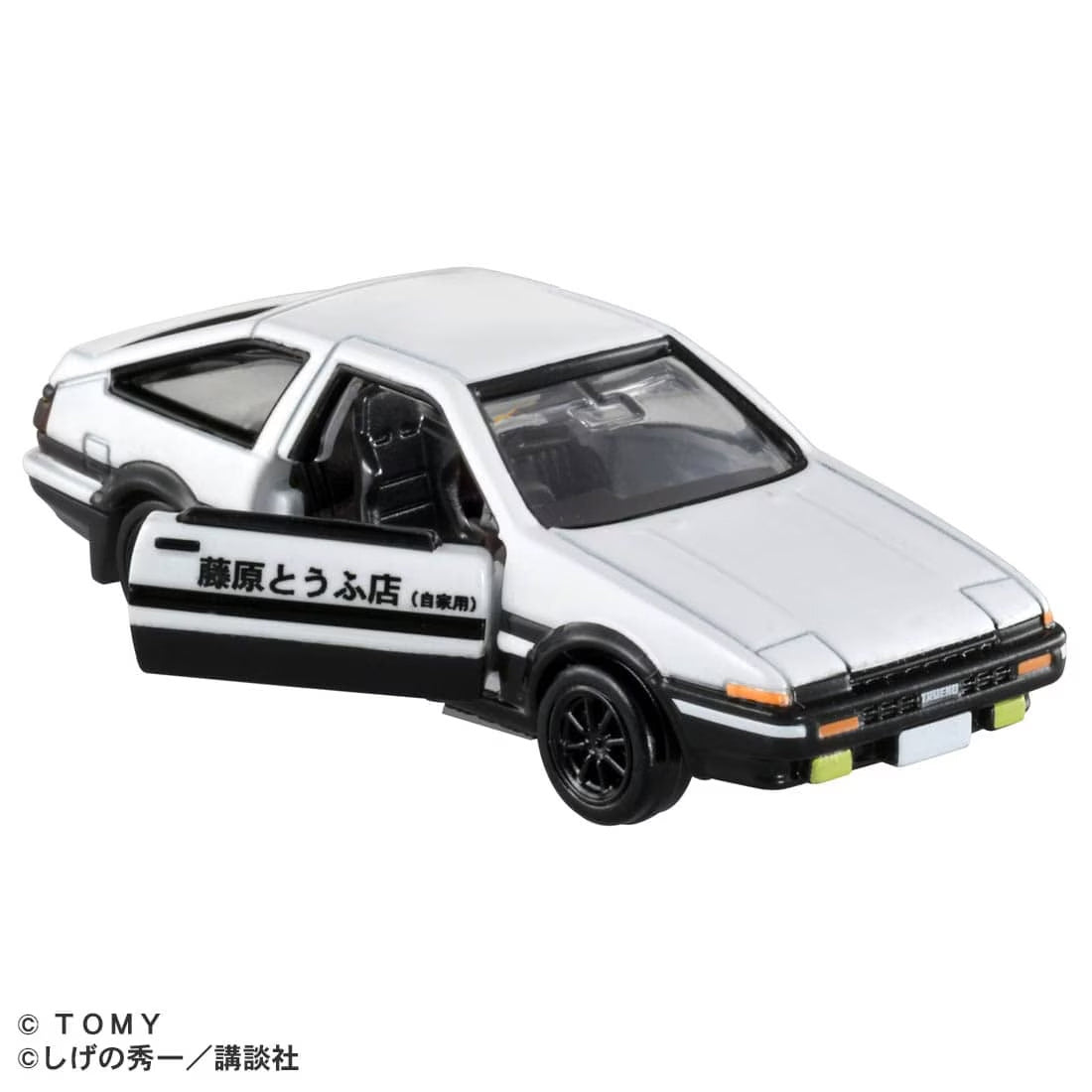 Tomica Premium unlimited  1/64 01 Initial D AE86 Toyota Trueno (Takumi Fujiwara) White
