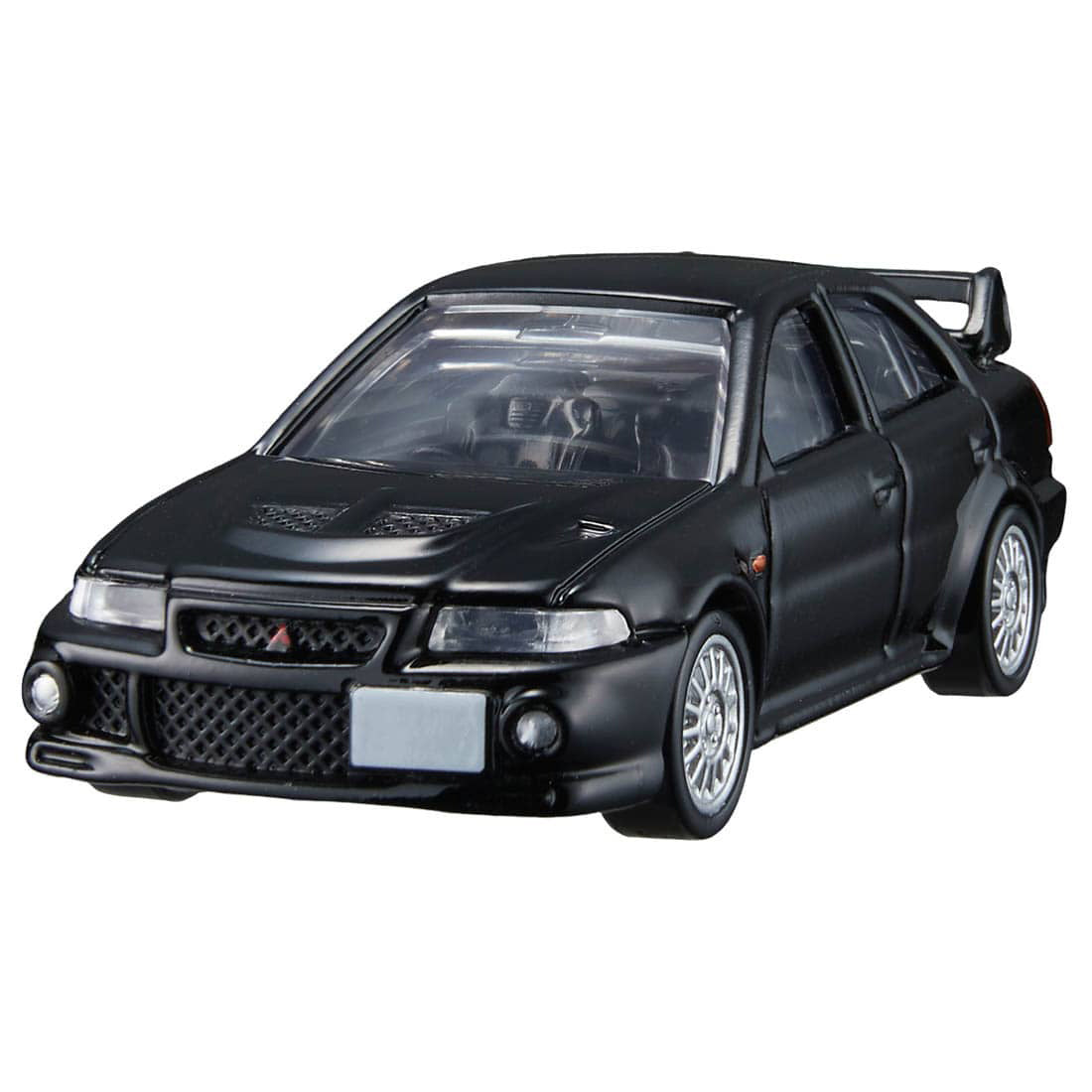 Tomica Premium 1/64 Transporter Mitsubishi Lancer Evolution VI GSR Black & White -Damaged Box