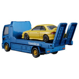 Tomica Premium 1/64  transporter Subaru Impreza WRX Type R STi version Yellow & Blue