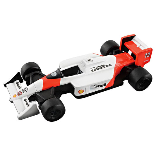 Tomica Premium 1/64 Racing Mclaren Honda MP4/4 No.12 (Ayrton Senna) White & Red