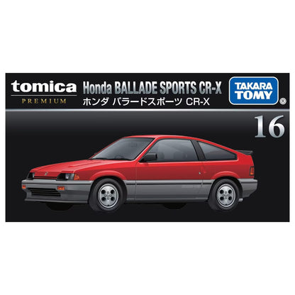 Tomica Premium 1/60 Honda Ballade sport CR-X n16 Red & Grey